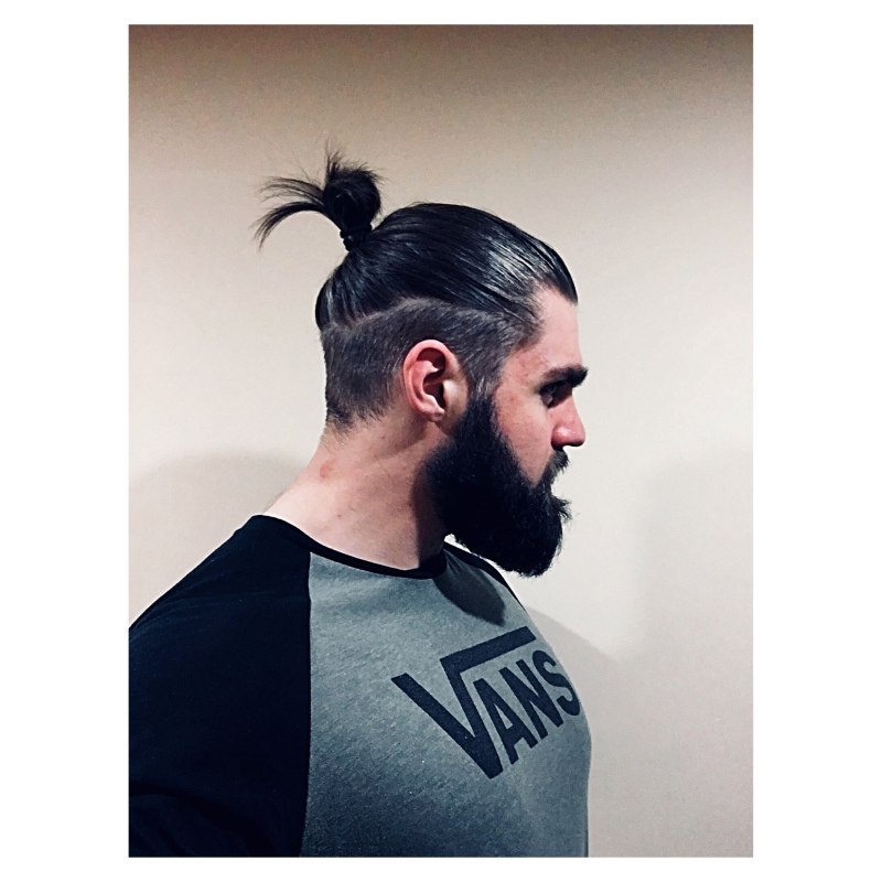 Андеркат man bun