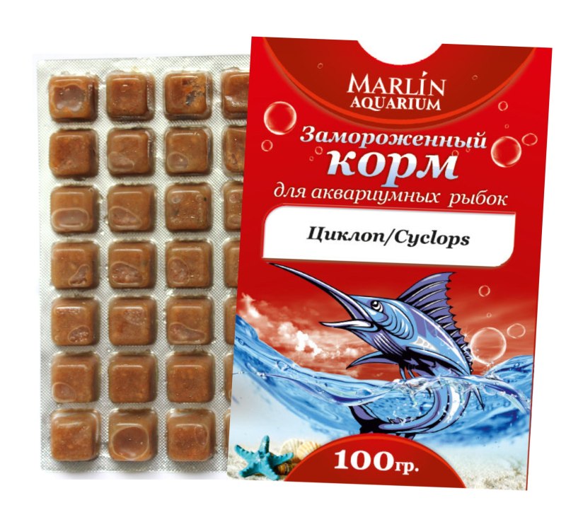 Корм для аквариумных рыбок блистер Циклоп