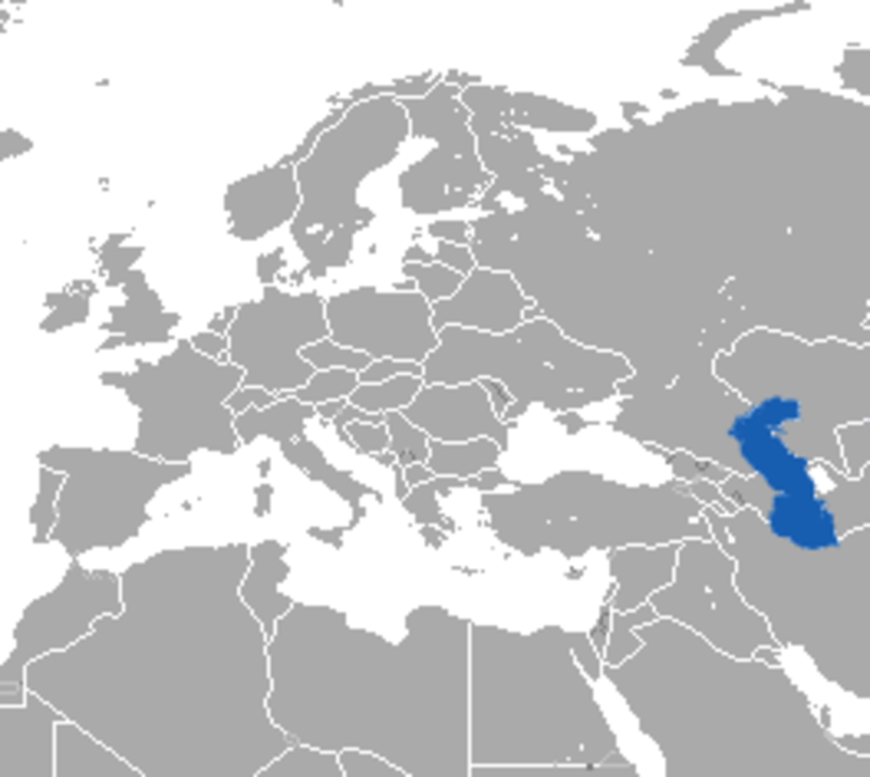 Каспийский тюлень ареал