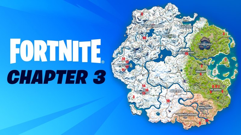 Карта 3 главы ФОРТНАЙТ